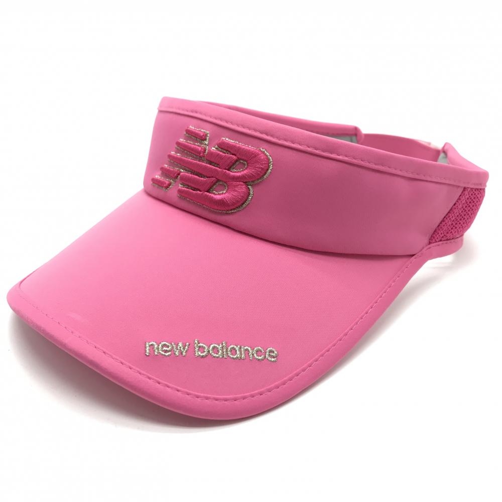 ニューバランスゴルフ サンバイザー ピンク 立体ロゴ刺しゅう FR   ゴルフウェア 2024年モデル New Balance