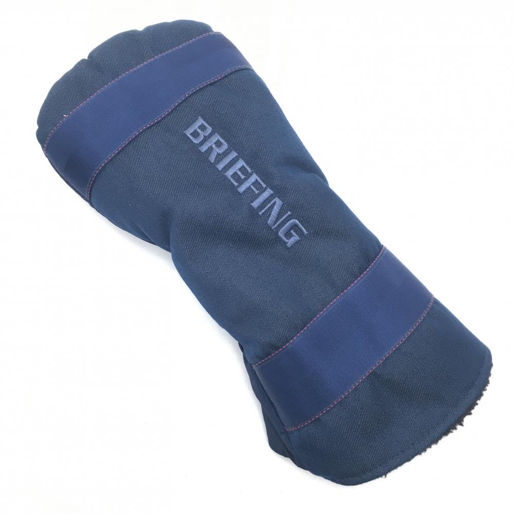 【超美品】ブリーフィング ヘッドカバー(DR) ネイビー ドライバー ロゴ刺しゅうゴルフ BRIEFING