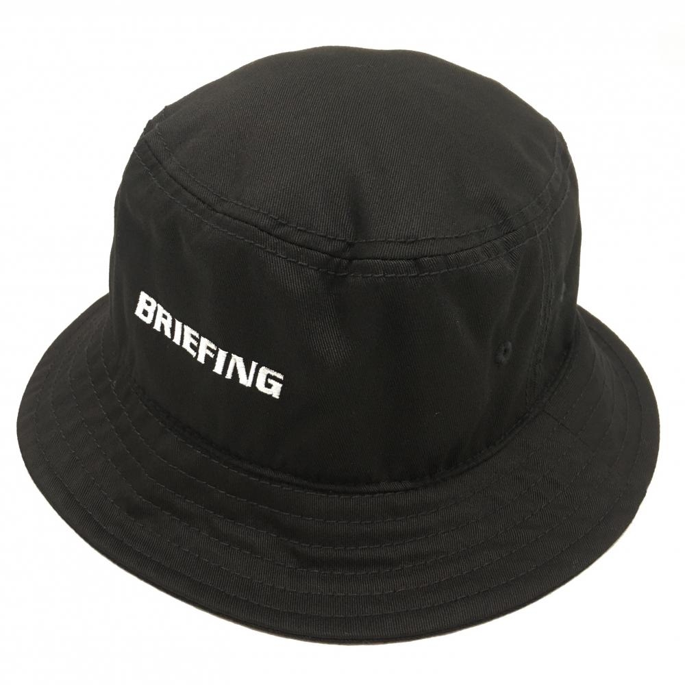 【超美品】ブリーフィング バケットハット 黒 裏地メッシュ  L   ゴルフウェア BRIEFING