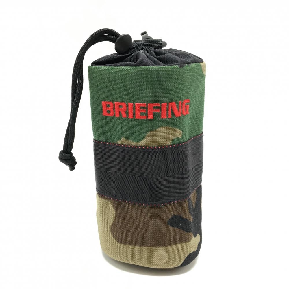 【超美品】ブリーフィング ボトルホルダー グリーン×ベージュ×黒 迷彩 カモフラ ゴルフ BRIEFING