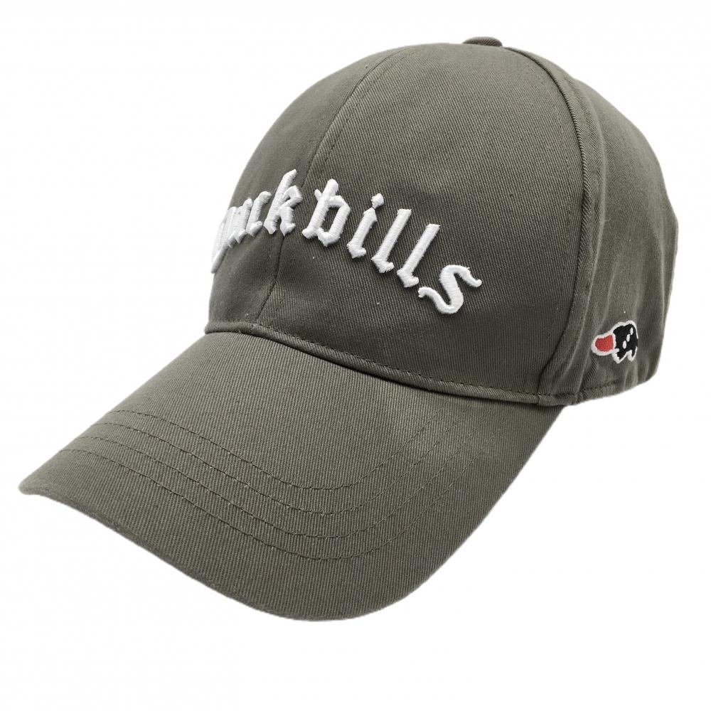 ラフアンドスウェル キャップ カーキ×白 立体ロゴ   ゴルフウェア rough＆swell