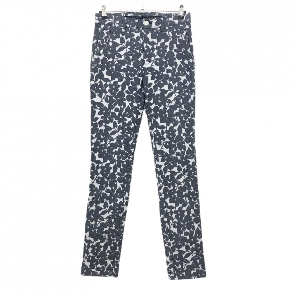 【美品】23区ゴルフ パンツ ライトグレー×グレー 花総柄 メンズ M ゴルフウェア 23区