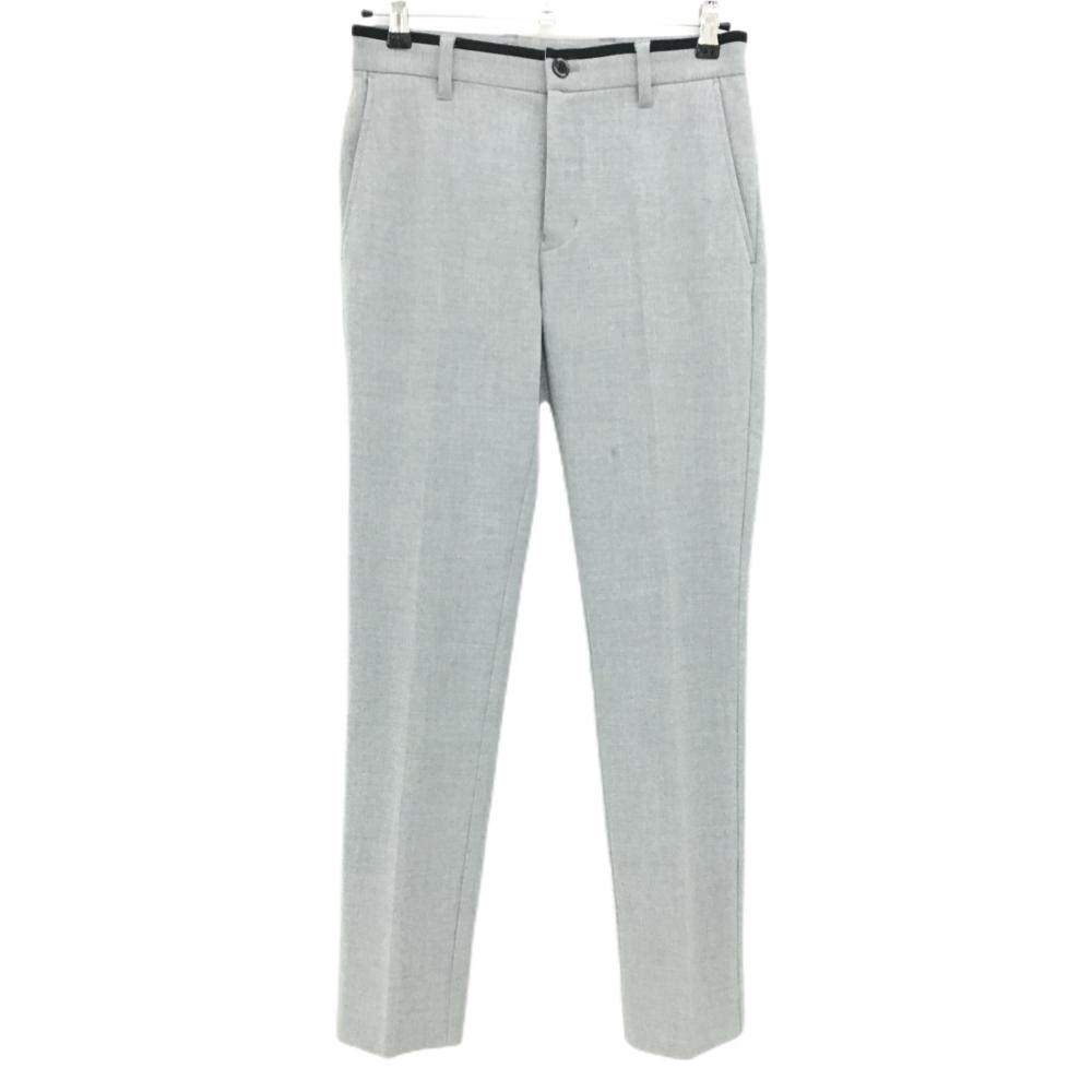 23区ゴルフ パンツ グレー×黒 表微起毛 バックロゴ メンズ 74 ゴルフウェア 23区