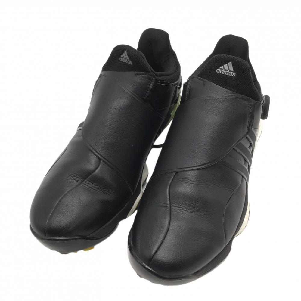 【美品】アディダス ゴルフシューズ 黒 EVN791001 TOUR360 ダイヤル式 BOA  メンズ 27.0 ゴルフウェア adidas