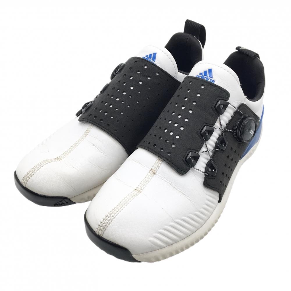 アディダス ゴルフシューズ 白×黒 F33573 バウンスボア スパイクレス ダイヤル式 BOA メンズ 26.0 ゴルフウェア adidas