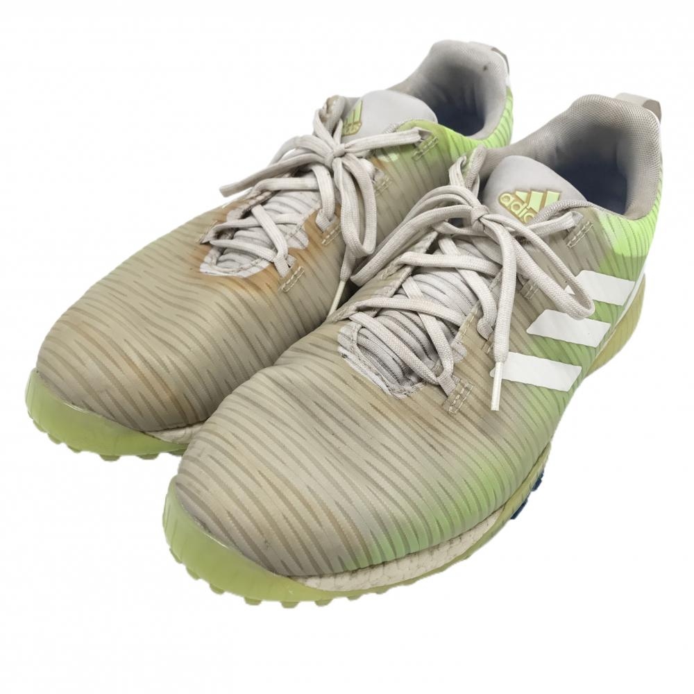 アディダス ゴルフシューズ ライトグリーン×白 EE9101 CODECHAOS スパイクレス  メンズ 30.0 ゴルフウェア adidas