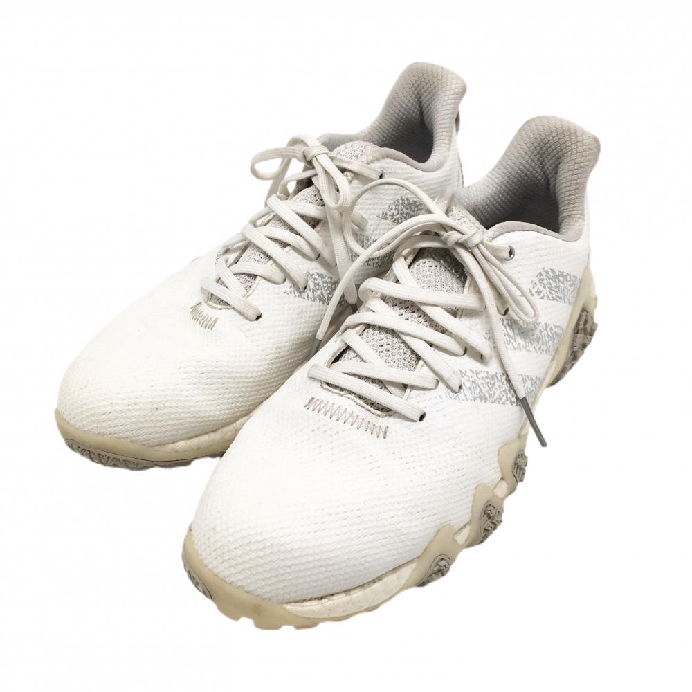 アディダス ゴルフシューズ 白×グレー GX3932 コードカオス22 スパイクレス メンズ 27.0 ゴルフウェア adidas