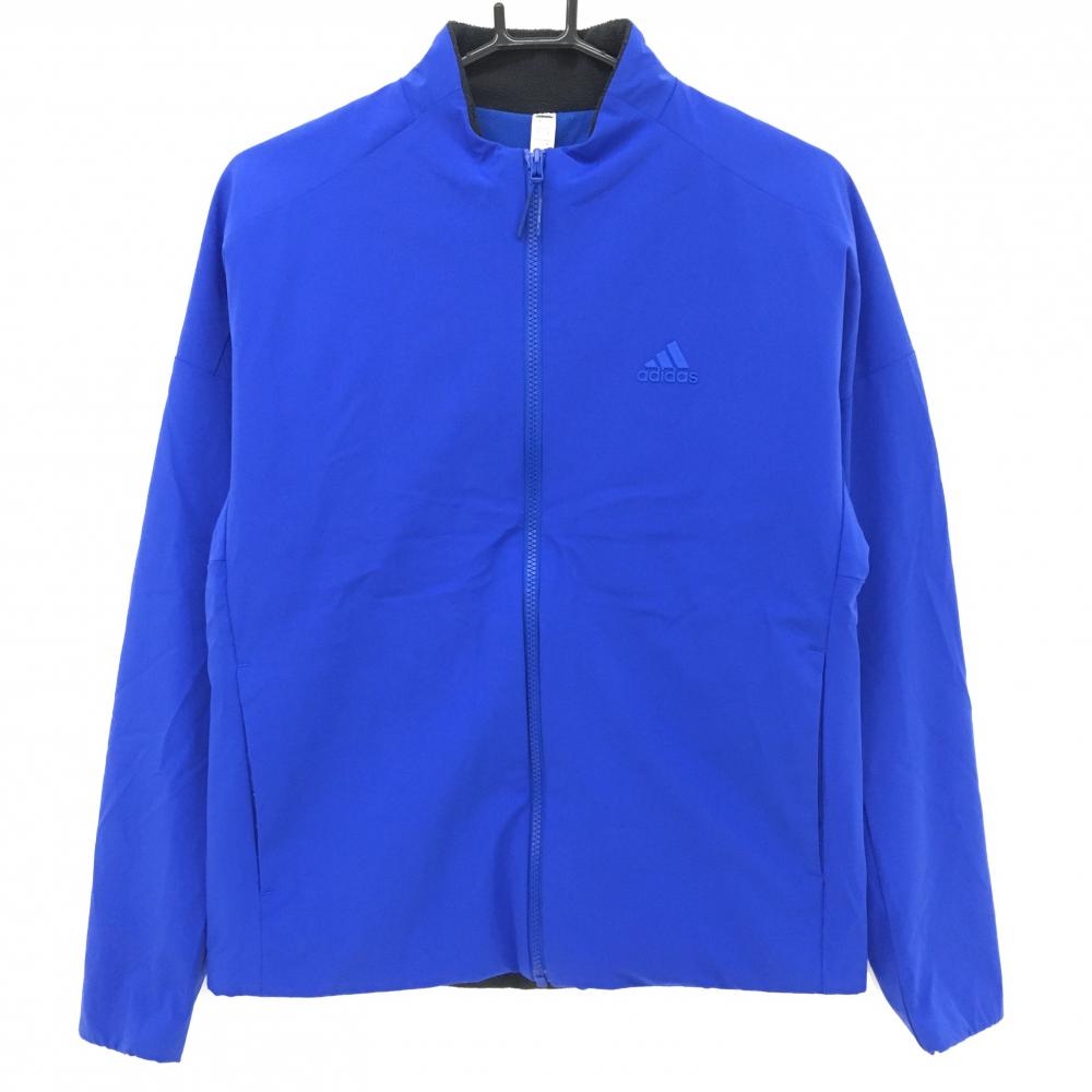 【超美品】アディダス 中綿ジャケット ブルー 裏起毛 メンズ M ゴルフウェア adidas