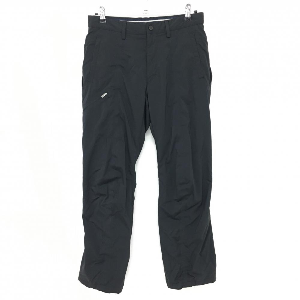 【美品】アディダス 中綿パンツ 黒 無地 5ポケット メンズ M/M ゴルフウェア adidas