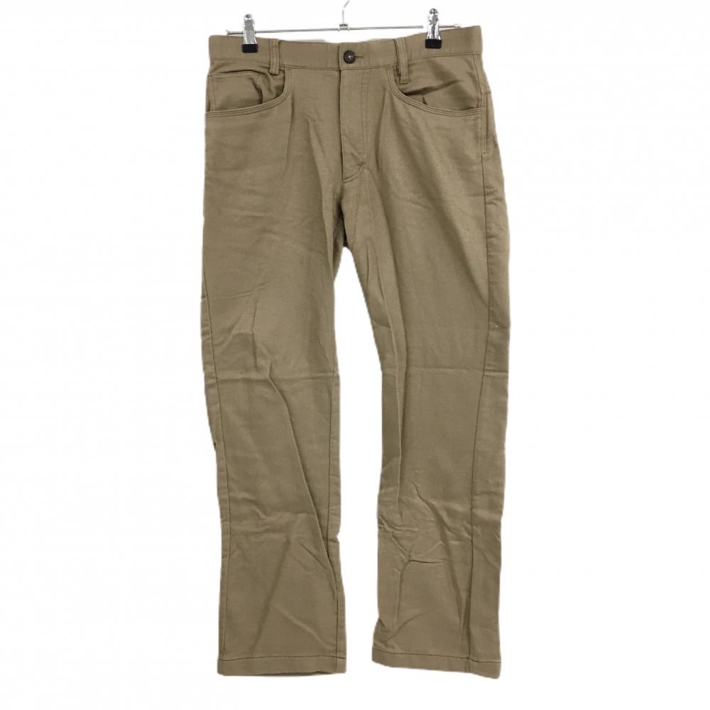 アディダス パンツ ブラウン ロゴ刺しゅう 裏微起毛 メンズ 82 ゴルフウェア adidas