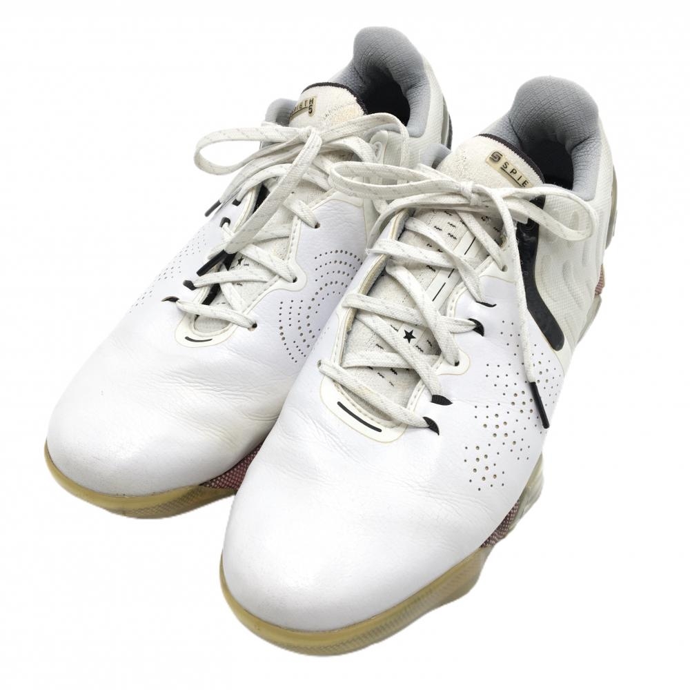 アンダーアーマー ゴルフシューズ 白×ピンク 3024560-100 SPIETH5 スパイクレス  メンズ 26.0 ゴルフウェア UNDER ARMOUR