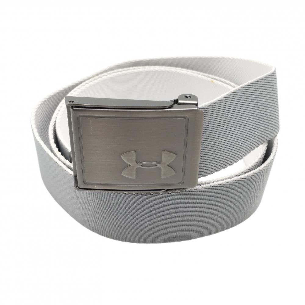 アンダーアーマー ガチャベルト グレー バックルロゴ メンズ  ゴルフウェア UNDER ARMOUR