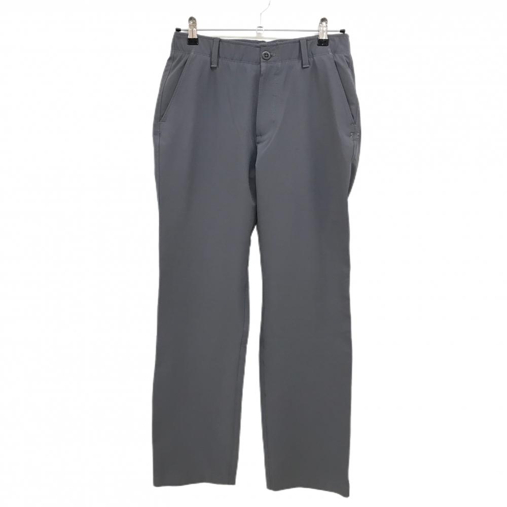 【美品】アンダーアーマー パンツ グレー 裏微起毛 シンプル  メンズ 76 ゴルフウェア UNDER ARMOUR