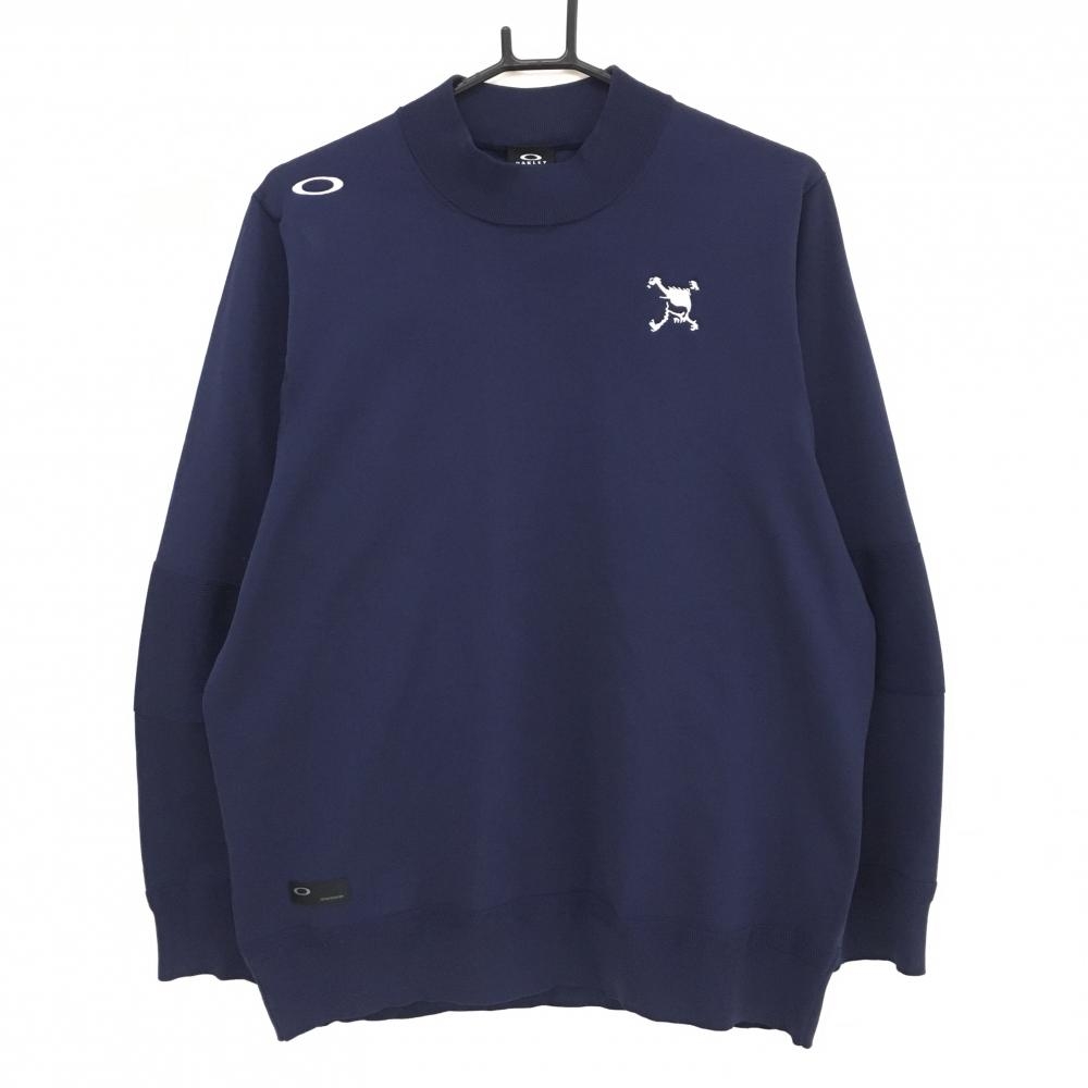 【超美品】オークリー セーター ネイビー スカル ニット  メンズ XL ゴルフウェア 2024年モデル Oakley