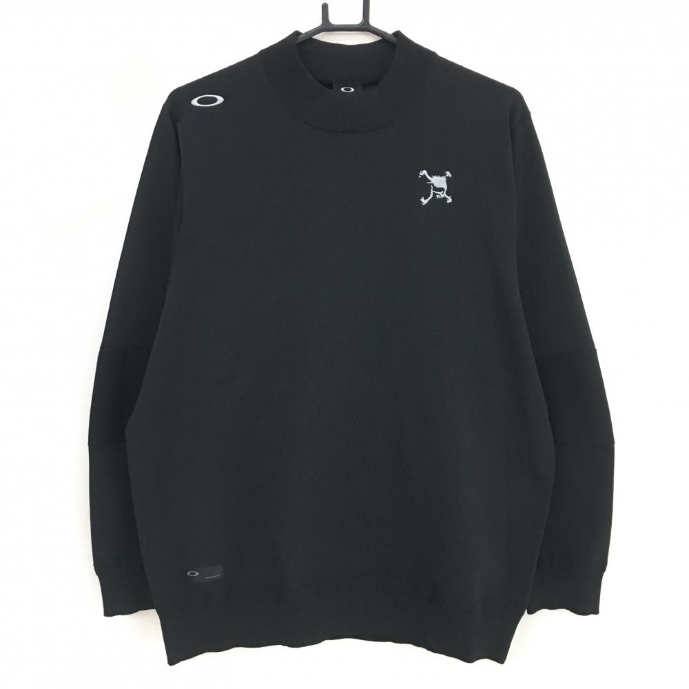 【超美品】オークリー セーター 黒 スカル ニット  メンズ XL ゴルフウェア 2024年モデル Oakley
