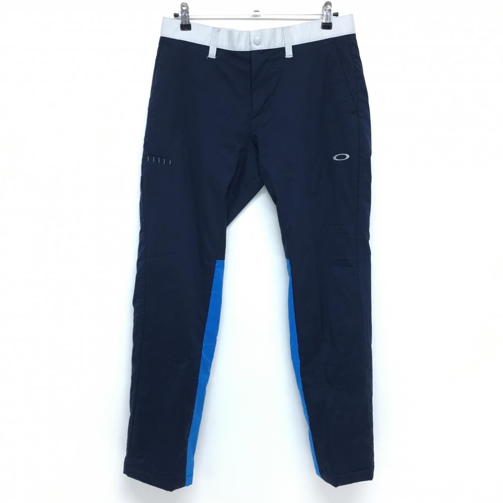 【美品】オークリー 中綿パンツ ネイビー×ブルー ストレッチ  メンズ 34 ゴルフウェア Oakley 画像