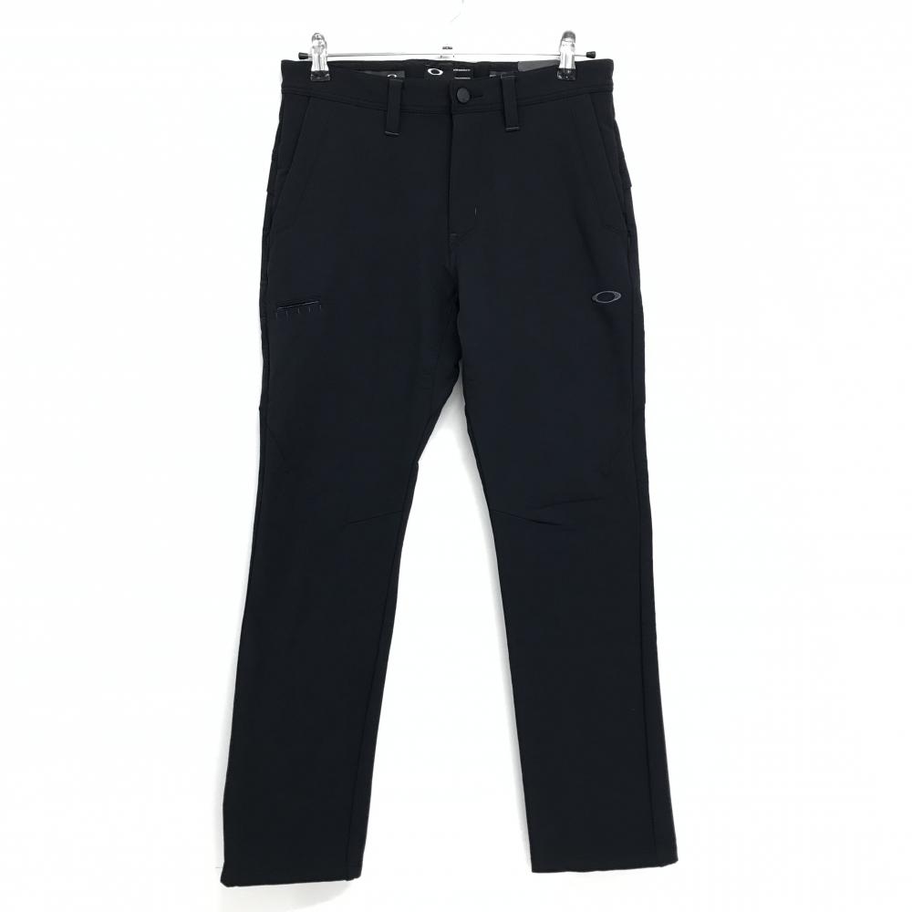 【新品】オークリー パンツ 黒 裏起毛 撥水 防風 保湿 ストレッチ メンズ 31 ゴルフウェア Oakley