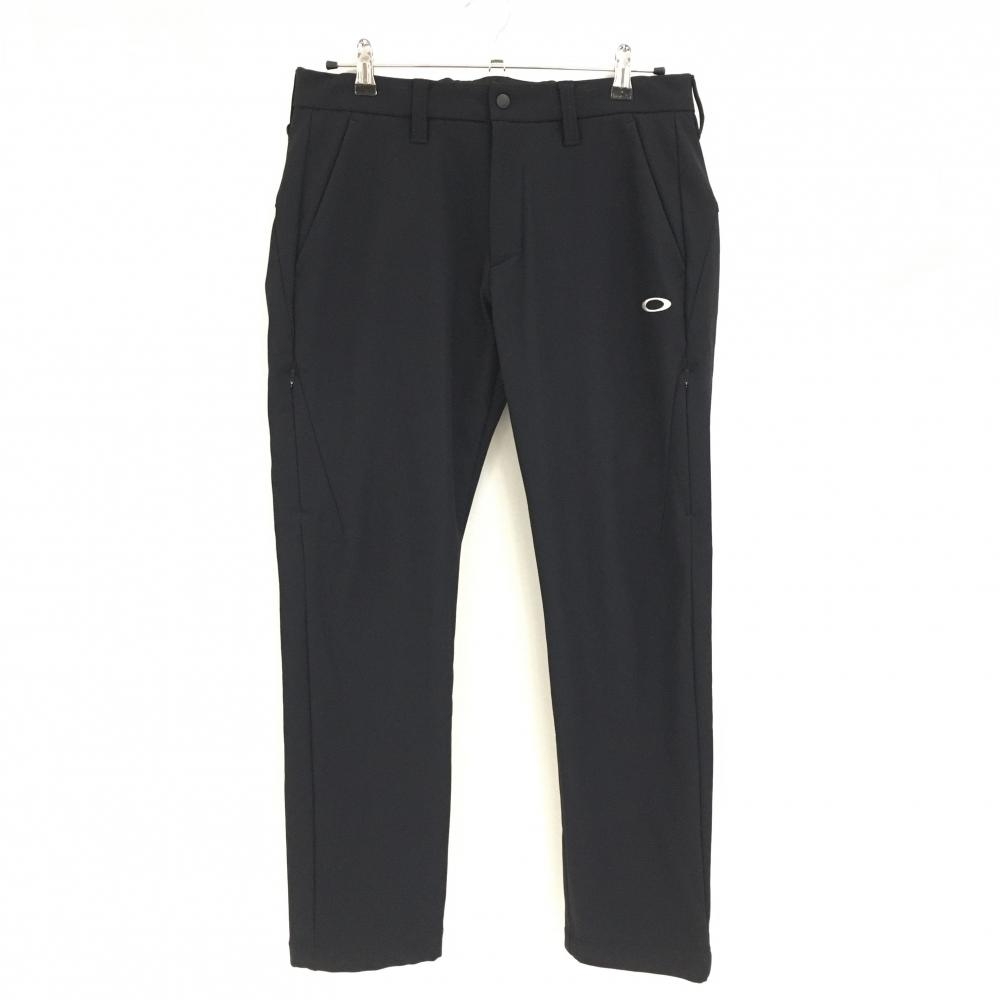 【超美品】オークリー パンツ 黒 裏起毛 スカル  メンズ L ゴルフウェア 2025年モデル Oakley