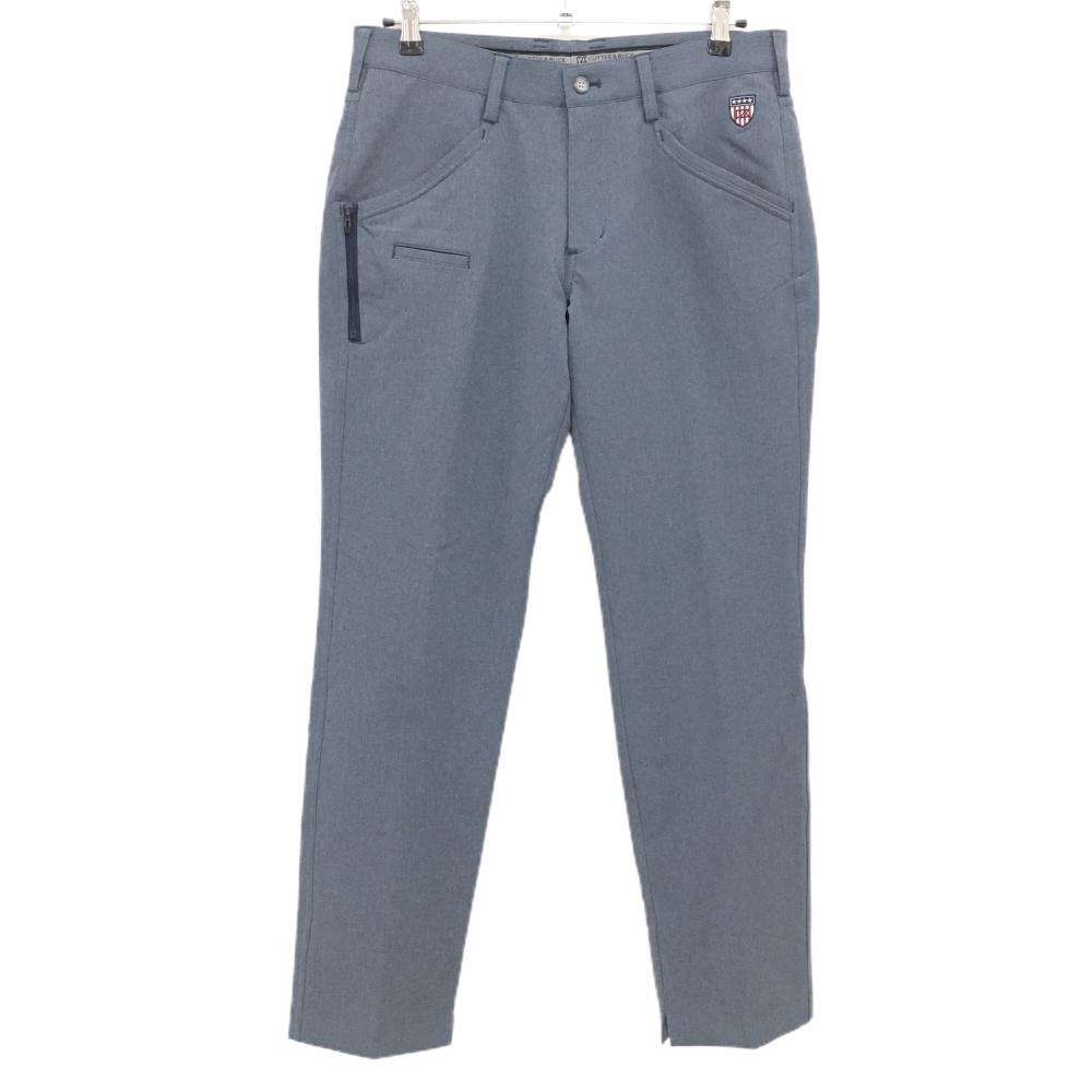 【超美品】カッターアンドバック パンツ 杢ネイビー 裏微起毛 メンズ 82 ゴルフウェア CUTTER＆BUCK
