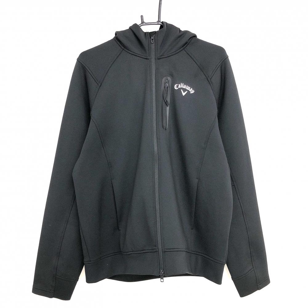 【超美品】キャロウェイ ジップパーカー 黒 ダブルジップ メンズ LL ゴルフウェア Callaway