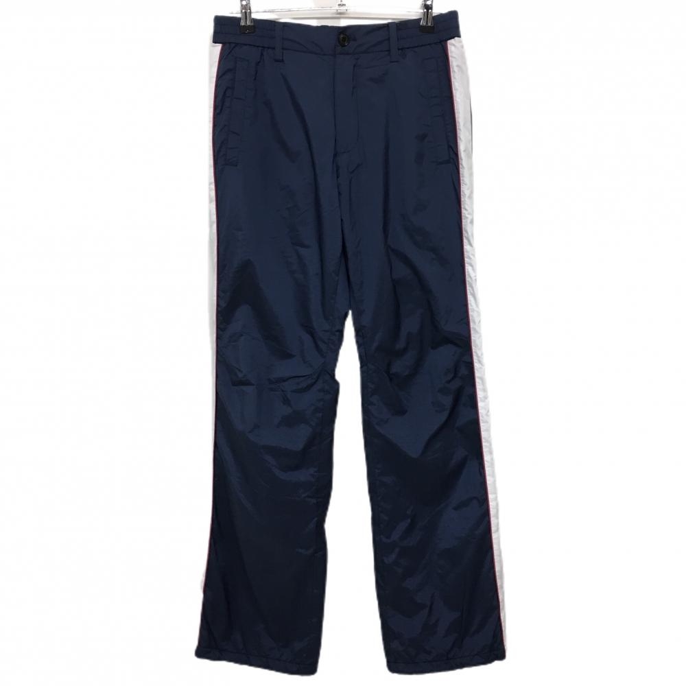 【超美品】キャロウェイ 中綿パンツ ネイビー×白 サイドライン 裾ドローコード メンズ M ゴルフウェア Callaway