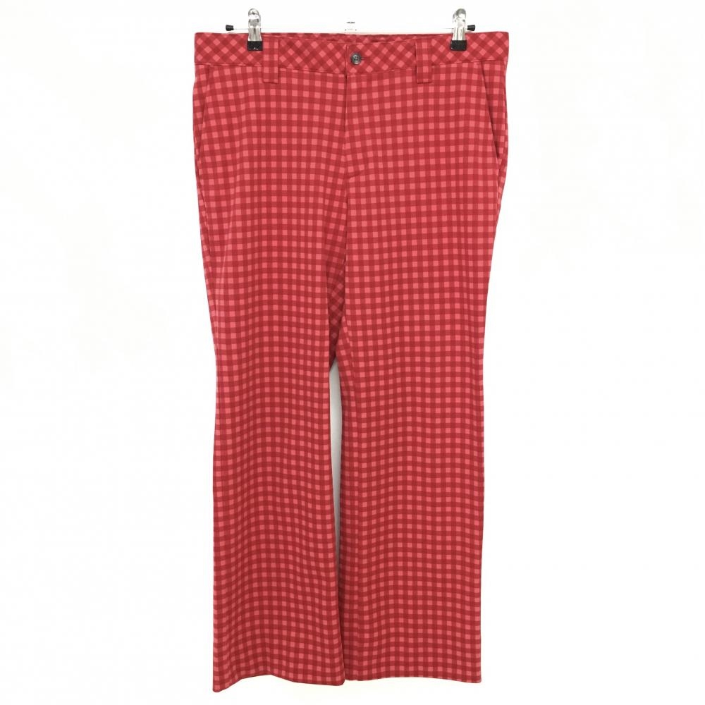 【美品】キャロウェイ パンツ レッド チェック 裏微起毛 メンズ LL ゴルフウェア Callaway