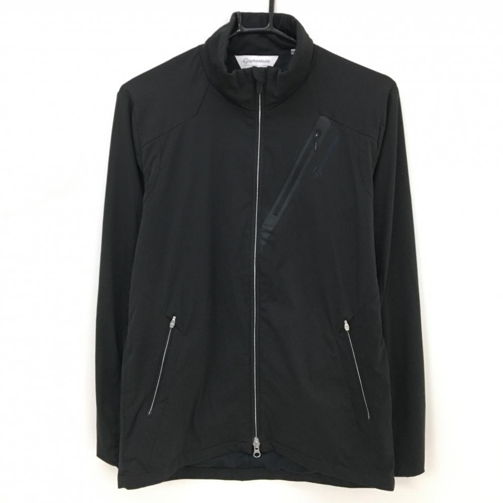 【超美品】テーラーメイド ジャケット 黒 ダブルジップ 裏地メッシュ メンズ M ゴルフウェア TaylorMade