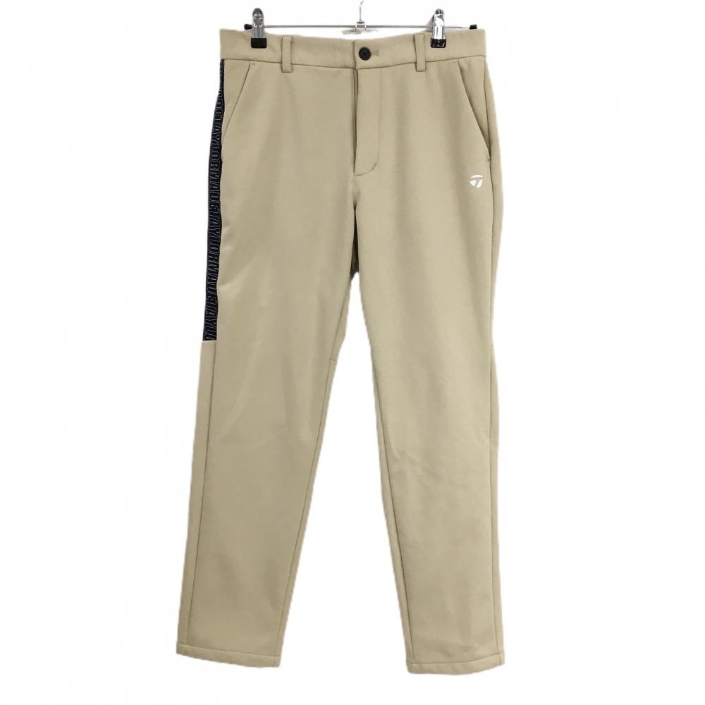 【超美品】テーラーメイド パンツ ベージュ 裏起毛 ストレッチ  メンズ 79 ゴルフウェア 2024年モデル TaylorMade