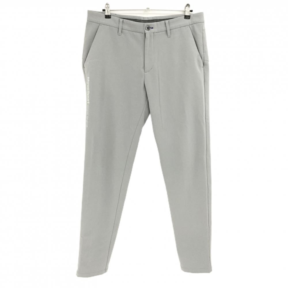 【超美品】デサントゴルフ パンツ グレー 裏起毛 ストレッチ 中田英寿 メンズ 92/XA ゴルフウェア DESCENTE