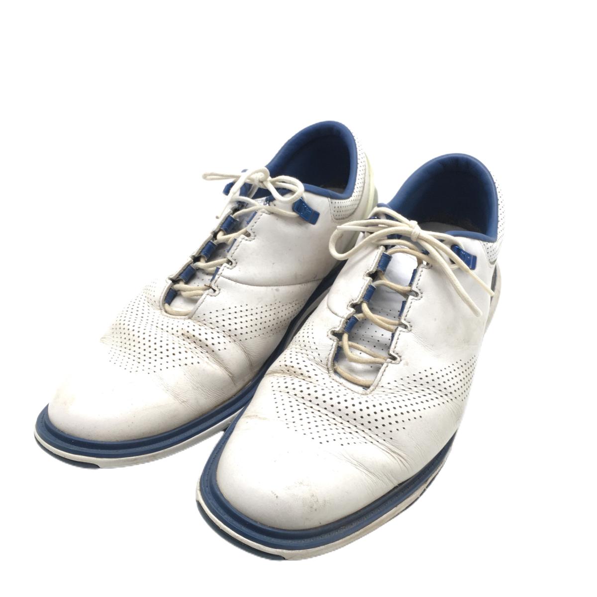 ナイキ ゴルフシューズ 白×ブルー DM0103-100 ジョーダン スパイクレス メンズ 31.0 ゴルフウェア NIKE