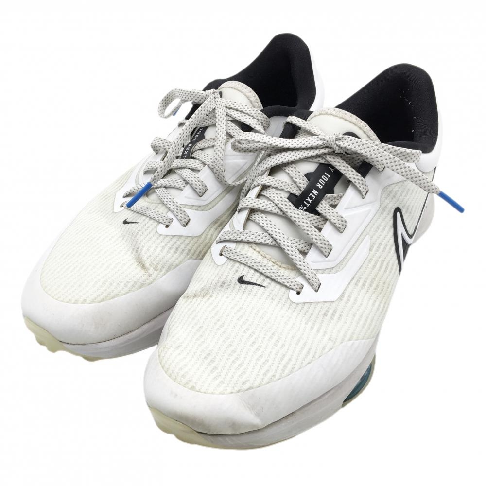 ナイキ ゴルフシューズ 白×ブルー 57933J-103 エアズーム インフィニティ  メンズ 26.0 ゴルフウェア NIKE