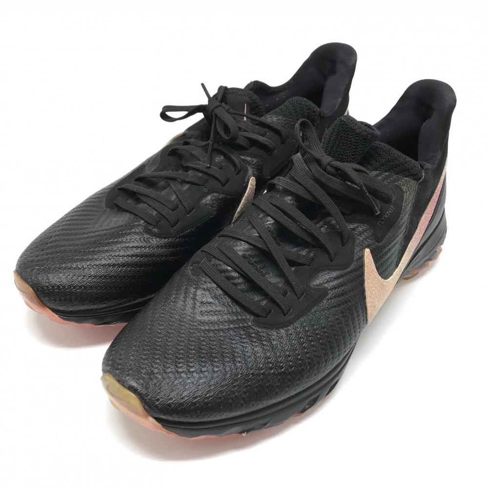 ナイキ ゴルフシューズ 黒×ピンク DB4700 エアズームインフィニティツアーNRG  メンズ 30.0 ゴルフウェア NIKE