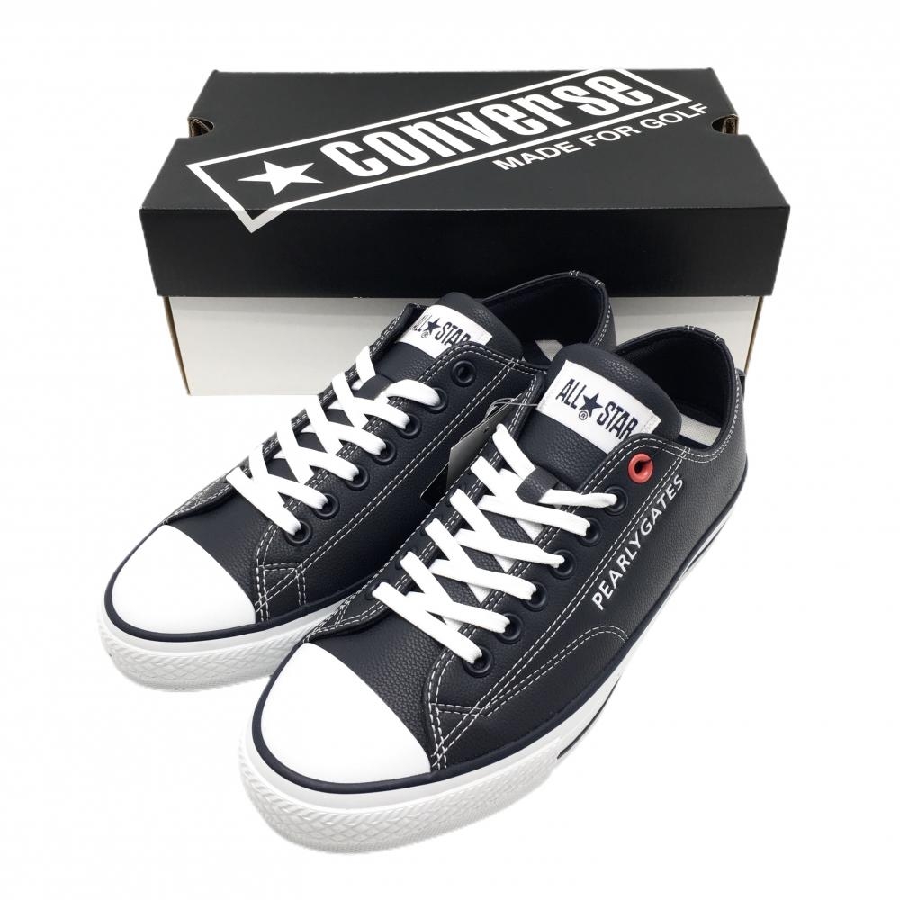 【新品】パーリーゲイツ×コンバース ゴルフシューズ ネイビー×白 ALL STAR GF OX スパイクレス  メンズ 27.0 ゴルフウェア PEARLY GATES