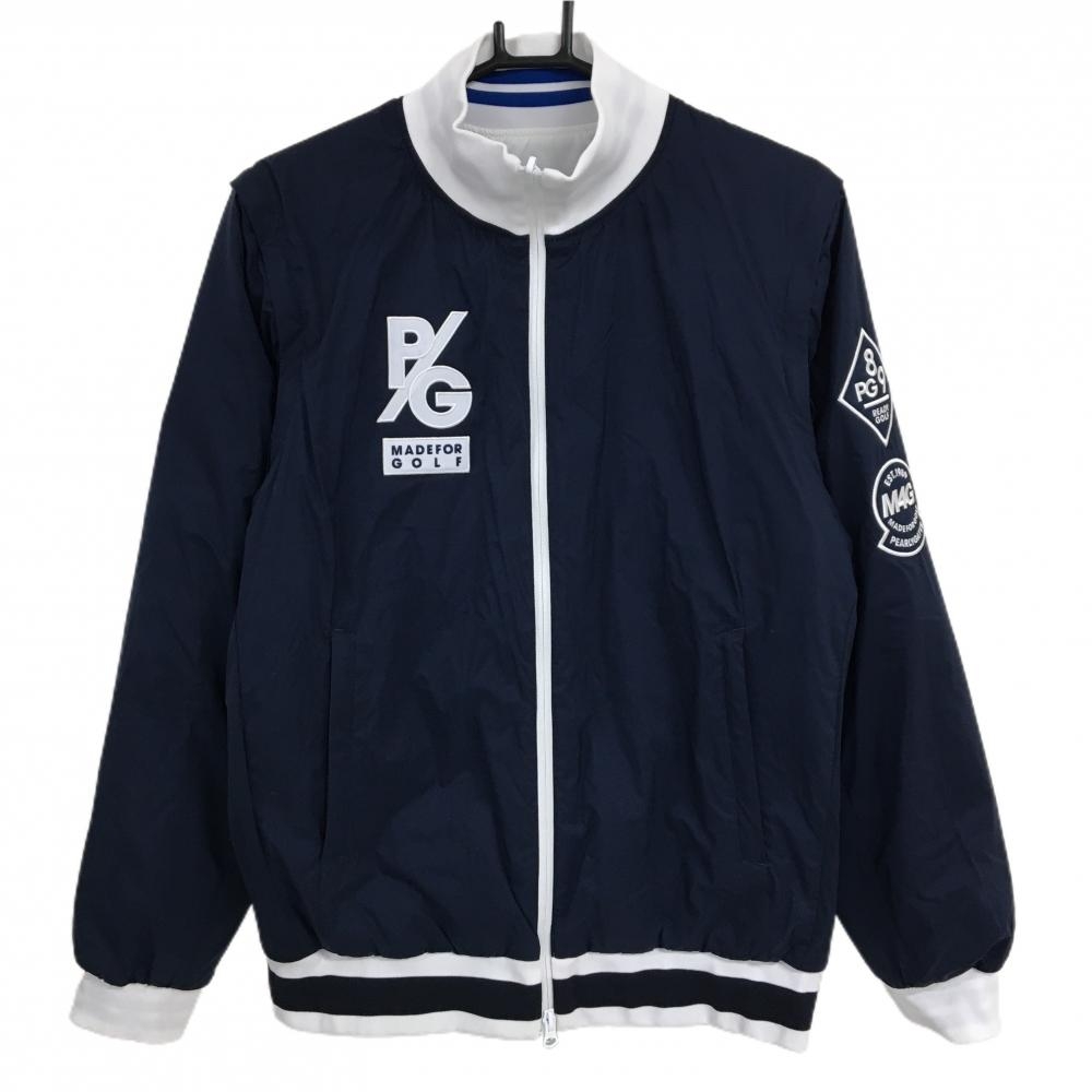 パーリーゲイツ 4WAY中綿リバーシブルジャケット ネイビー 裏白 袖着脱可 メンズ 5(L) ゴルフウェア PEARLY GATES