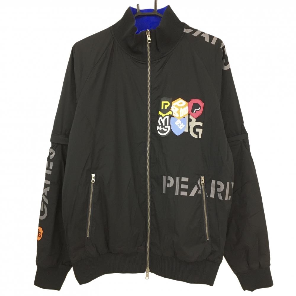 【超美品】パーリーゲイツ 中綿リバーシブルジャケット 黒 メンズ 5(L) ゴルフウェア 2025年モデル PEARLY GATES