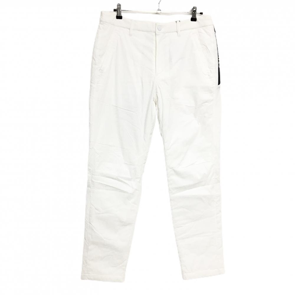 【新品】パーリーゲイツ 中綿パンツ 白×黒 ジップロゴ PRIMALOFT  メンズ 6(XL) ゴルフウェア 2023年モデル PEARLY GATES