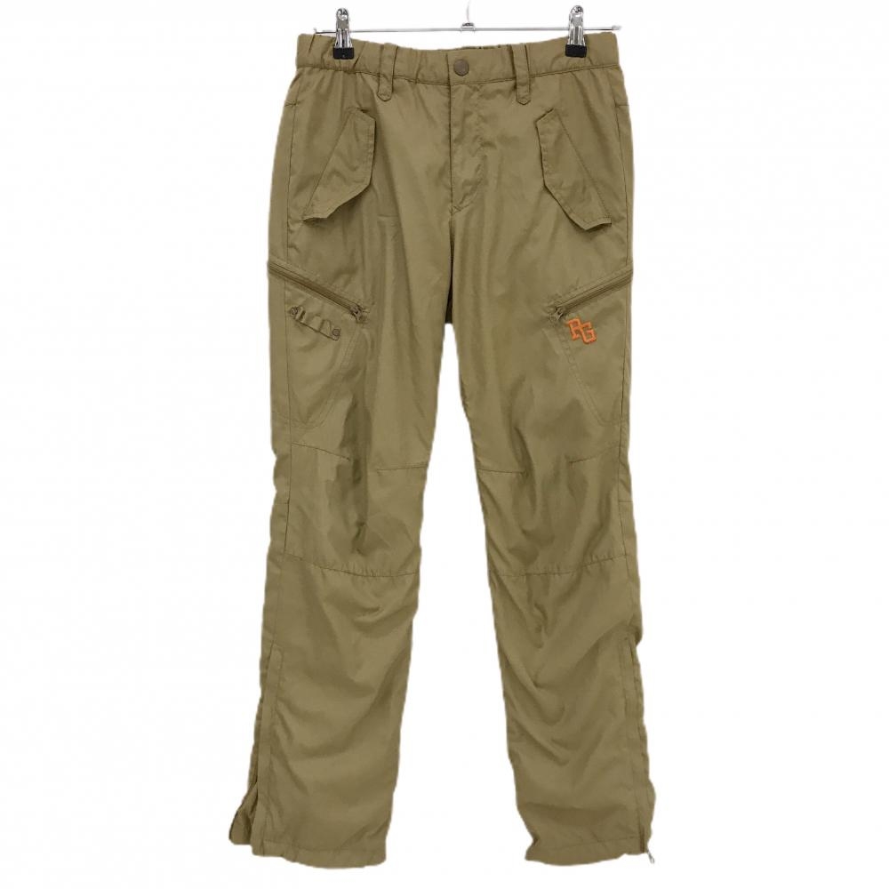 【美品】パーリーゲイツ カーゴパンツ ライトブラウン 蓄熱裏地 裏微起毛 ティー装着可 メンズ 3(S) ゴルフウェア PEARLY GATES