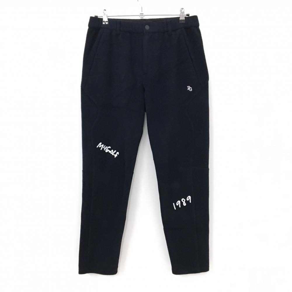 【超美品】パーリーゲイツ パンツ 黒 フリース ストレッチ メンズ 4(M) ゴルフウェア 2026年モデル PEARLY GATES
