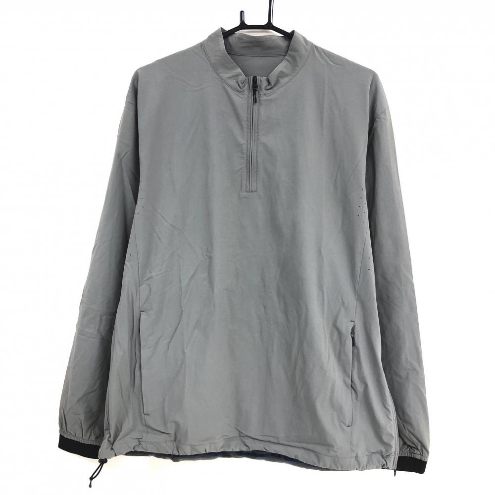 【超美品】ビームスゴルフ ブルゾン グレー ハーフジップ 一部パンチング穴 メンズ M ゴルフウェア 2022年モデル BEAMS GOLF