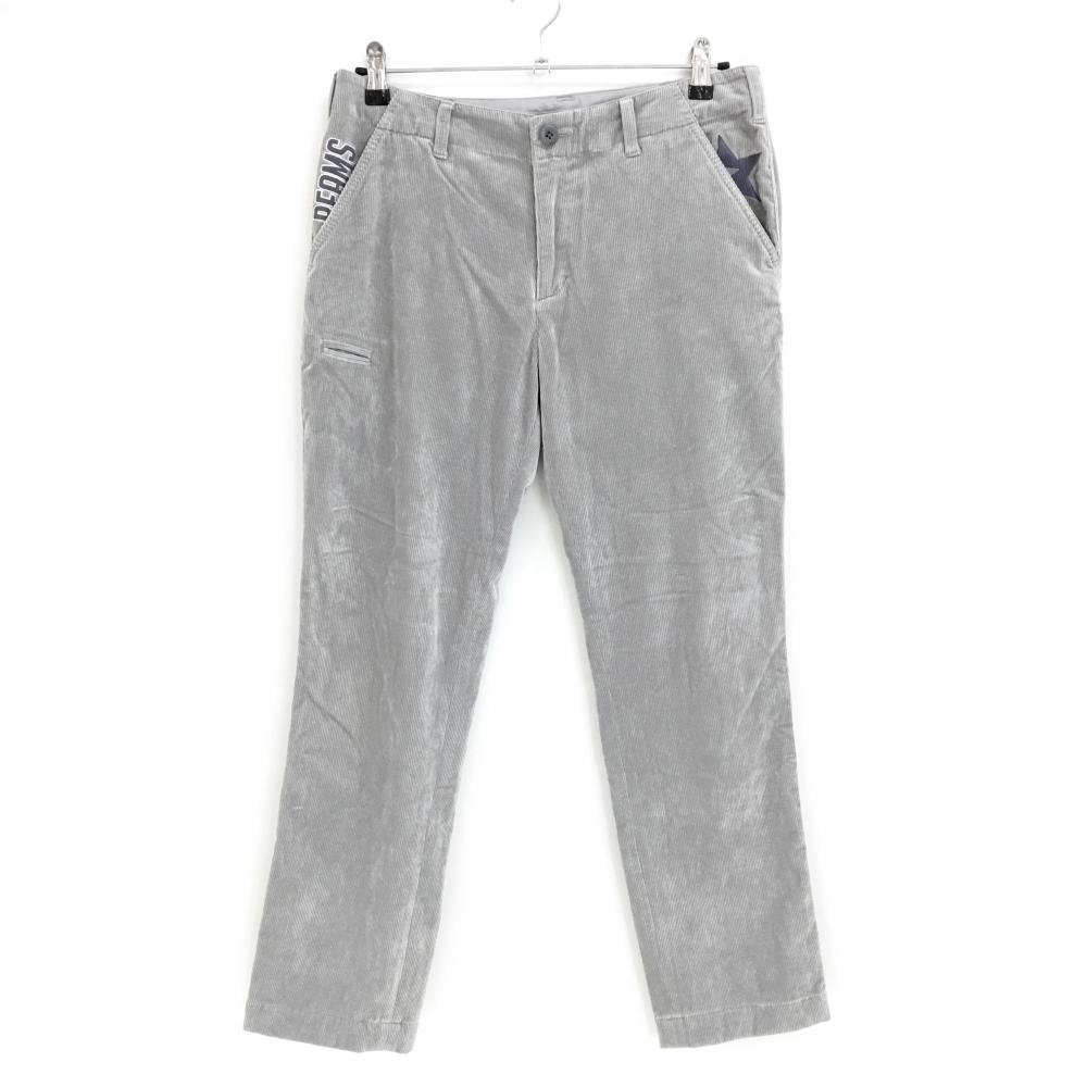ビームスゴルフ コーデュロイパンツ グレー ロゴ刺しゅう ポケット星 メンズ M ゴルフウェア BEAMS GOLF
