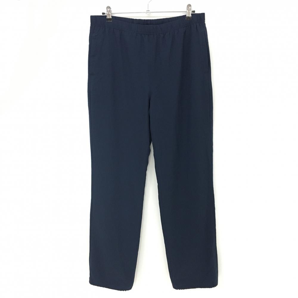 【美品】フィドラ パンツ ネイビー 裾ドローコード 裏微起毛メッシュ  メンズ XXL ゴルフウェア FIDRA