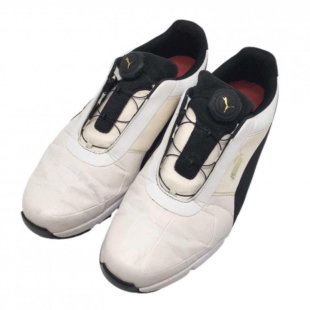 プーマ ゴルフシューズ 白×黒 189892-05 イグナイト ドライブ BOA  メンズ 26.5 ゴルフウェア PUMA