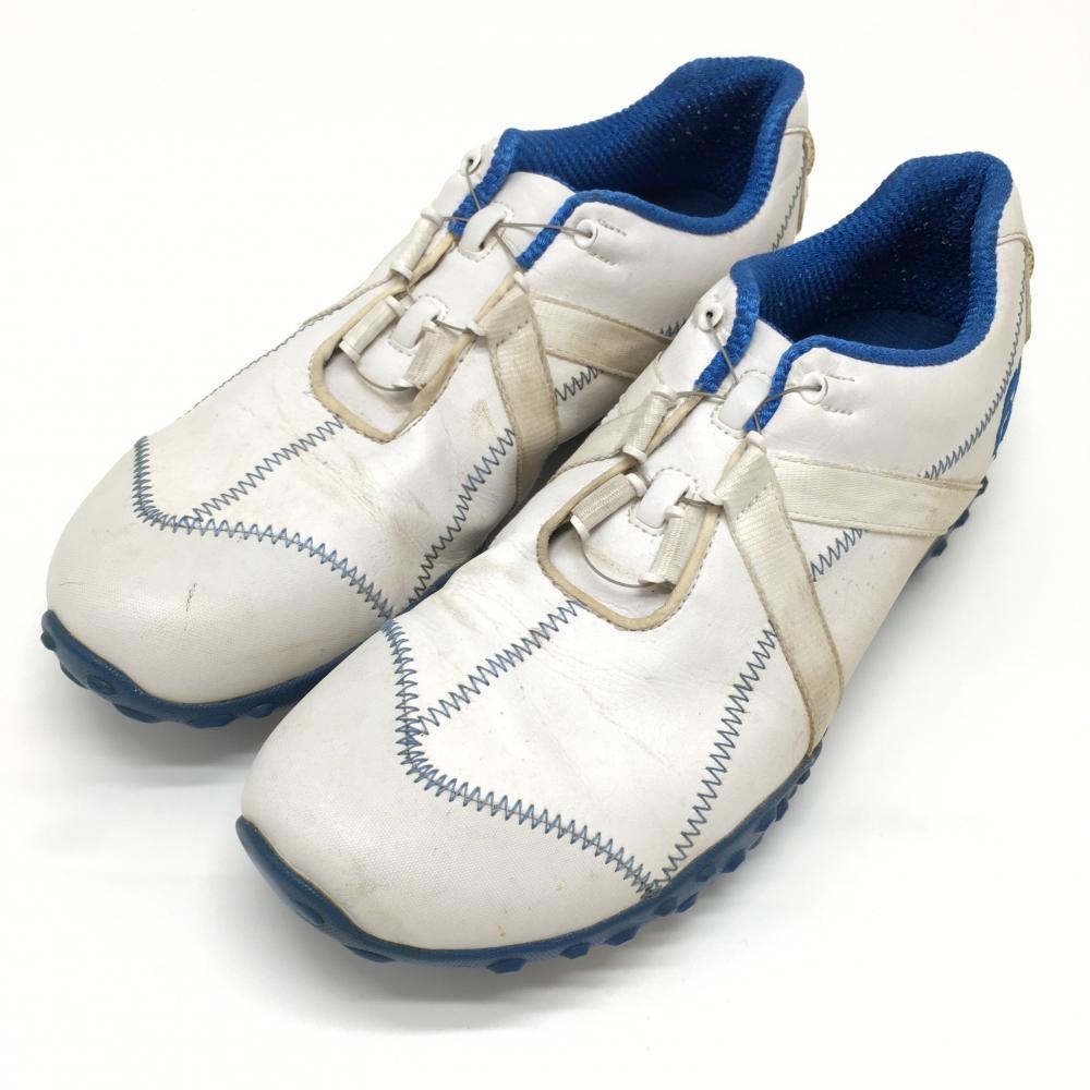 フットジョイ ゴルフシューズ 白×ブルー ボア 55114J  メンズ 25.5 ゴルフウェア FootJoy