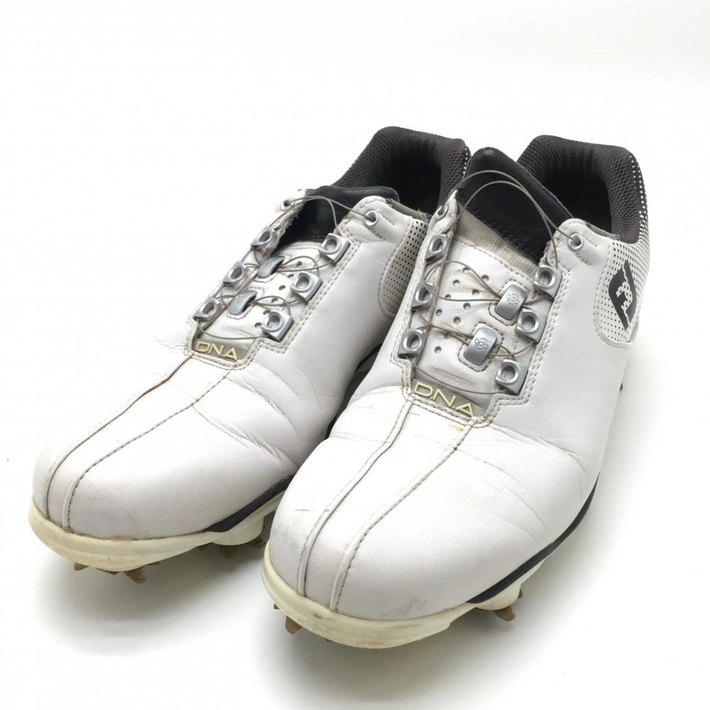 フットジョイ ゴルフシューズ 白×黒  一部ドット 53332J DNA BOA メンズ 26.0 ゴルフウェア FootJoy