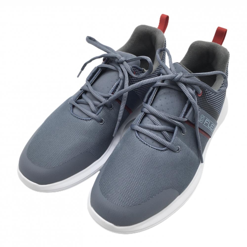 【超美品】フットジョイ ゴルフシューズ グレー 56122J スパイクレス  メンズ 25.0 ゴルフウェア FootJoy