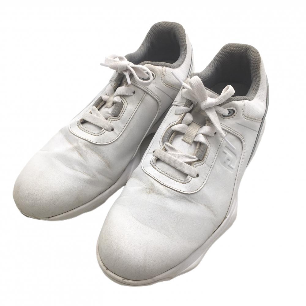 フットジョイ ゴルフシューズ 白×シルバー 50066J ハイドロライト レース  メンズ 26.0 ゴルフウェア FootJoy