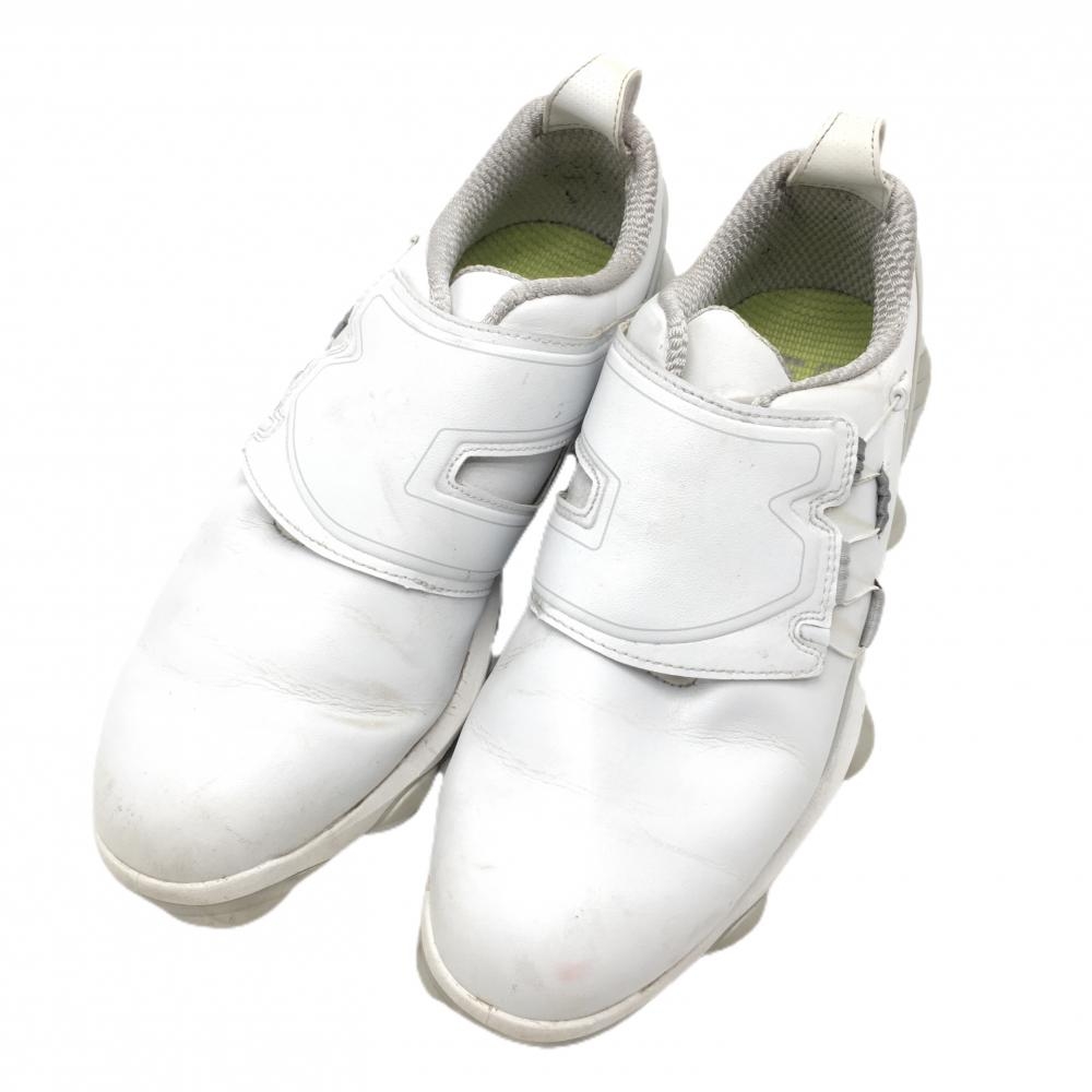 フットジョイ ゴルフシューズ 白×ライトグレー 55524J 22TOUR-A ダイヤル式 BOA  メンズ 26.5 ゴルフウェア FootJoy
