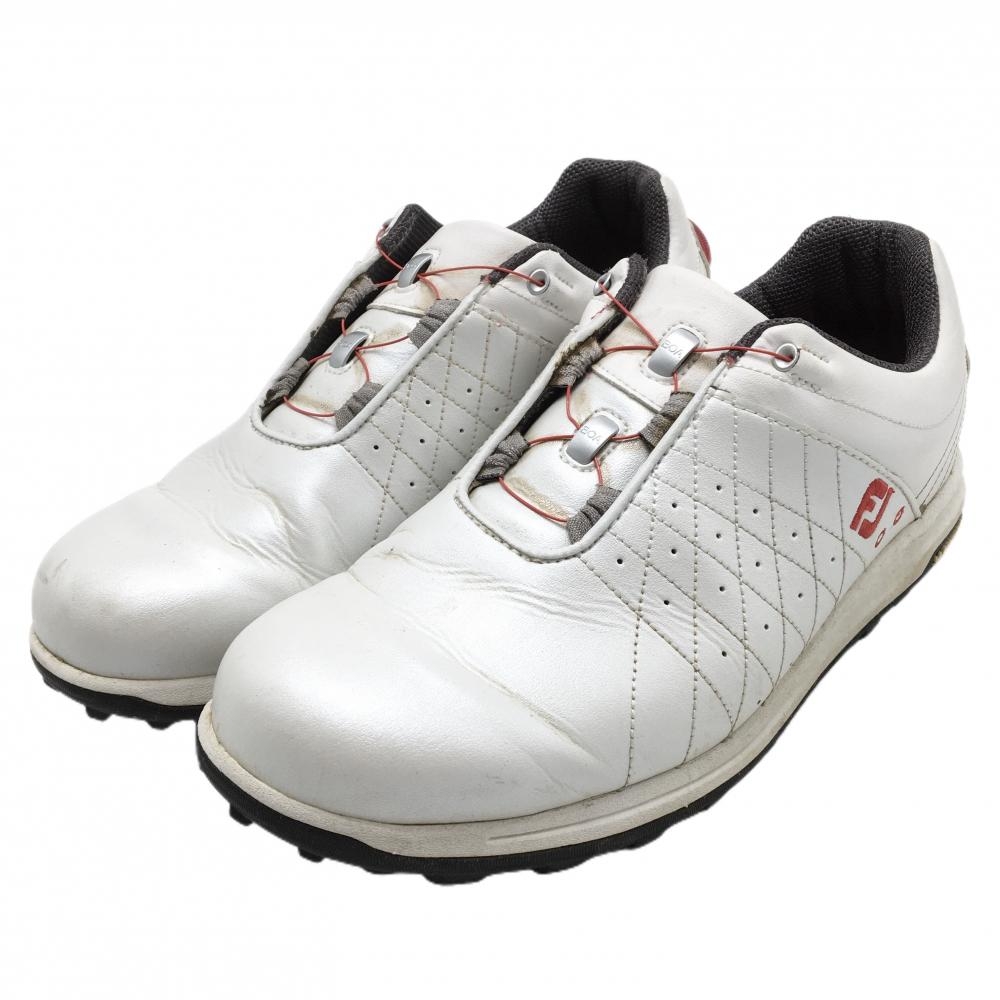 フットジョイ ゴルフシューズ パールホワイト 56205J スパイクレス ダイヤル式 BOA メンズ 25.0 ゴルフウェア FootJoy