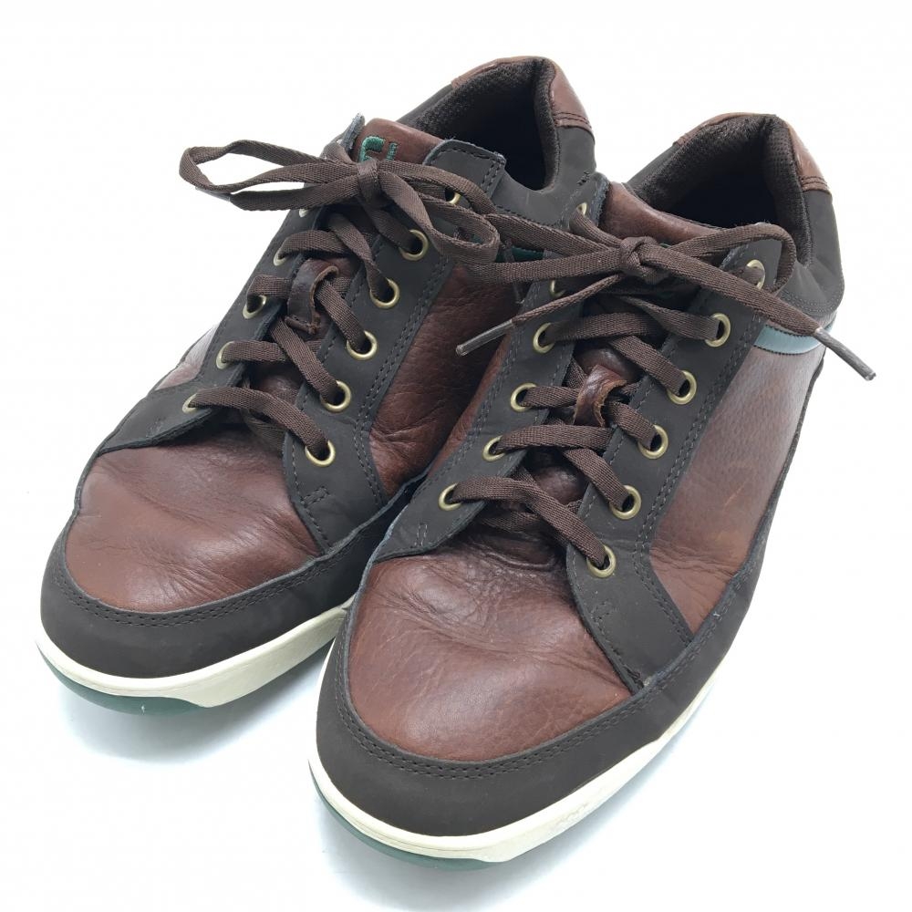 フットジョイ ゴルフシューズ ブラウン系 54275 CONTOUR スパイクレス メンズ US9(27.0相当) ゴルフウェア FootJoy