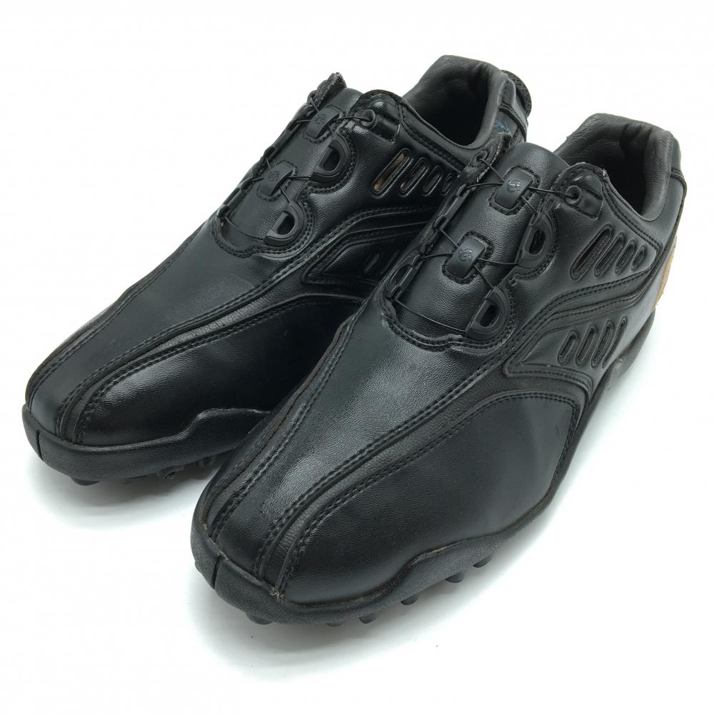 【美品】フットジョイ ゴルフシューズ 黒 45218J スパイクレス ダイヤル式 BOA  メンズ 25.0 ゴルフウェア FootJoy